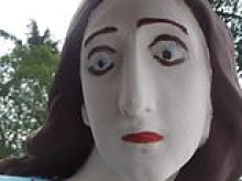 Disastrous restoration of celebrated religious sculptures sparks outrage in Brazil as Virgin Mary is given 'lipstick and bulging eyes'