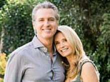Gavin Newsom reveals he and his WIFE are under DOJ investigation as he tells her 'I love you and I'm sorry' while launching blistering attack on Trump