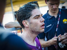 Udarec za Vismo: Wout van Aert zaradi poškodbe komolca ostal brez Toura
