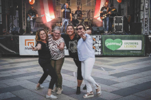Austro-Rock in Leoben: Die Band „Painted Blue“ heizte den Musikfans ordentlich ein