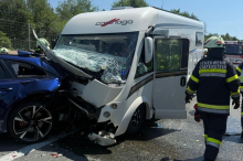 Wohnmobil beteiligt: Sieben Verletzte bei Unfall auf der A2 in Kärnten