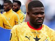 England star REFUSES to shake hands with Thomas Partey - and fans fume as cameras cut away from exchange with player accused of rape ahead of Ghana World Cup clash