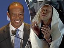 Beaming Tiger Woods in surprise first appearance at bombshell PGA Tour announcement after rehab spell and DUI arrest