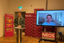 Wahlkampf mit verletztem Neos-Minister aus dem Home-Office 