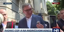 KAKAV ŠOK NA BLOKADERSKOJ N1- APLAUZ VUČIĆU UŽIVO U PROGRAMU! Demonstranti GSP pozdravili predsednika koji je obećao rešenje problema (VIDEO)