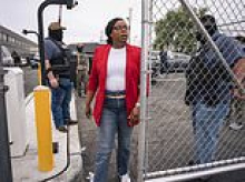 Pregnant Democrat, 40, facing federal assault charges appears in court with desperate plea