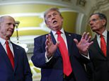Trump gets into screaming match with rebel Republican calling him a 'bully' during explosive fight over Iran war