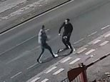 Moment pub bouncer kills father, 25, with one punch in random attack then leaves him to die in the street: Grieving family release footage to warn others