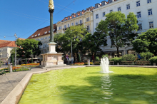 Graz: Warum das Wasser beim Brunnen am Eisernen Tor grün schimmert