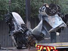 Two teenagers are killed in London fireball crash as 16-year-old fights for life in hospital