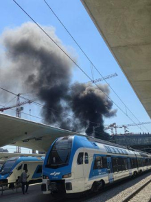 Požar na ljubljanski železniški postaji hitro pogašen