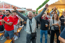Public Viewing: So feierten Klagenfurts Fußballfans den Aufstieg Österreichs ins Sechzehntelfinale
