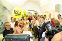 Daumen hoch für Kurt Hohensinner (ÖVP) in den eigenen Reihen