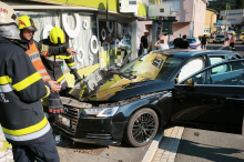 Pkw krachte in ein Geschäft in St. Stefan im Rosental