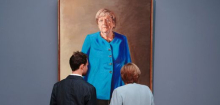Angela Merkels Staatsporträt: Zwischen Queen und Vorarbeiterin