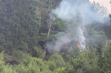 Großeinsatz der Feuerwehren bei Waldbrand über dem Millstätter See