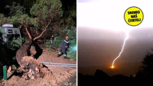 VIDEO Munje 'parale' nebo, na Cresu vatrogasci izvlačili ljude iz kombija na koji se srušio bor