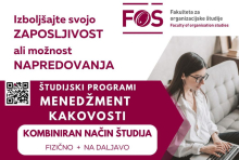 Odprt je 2. prijavni rok na FOŠ: Študij, prilagojen zaposlenim