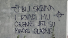 SKANDALOZNO U Slavonskom Brodu osvanuo grafit: 'Ubij Srbina i izvadi mu organe...'