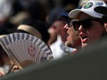 Wimbledon hands out free suncream as third heatwave begins with 34C on way and millions hit by new hosepipe ban