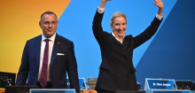 AfD-Parteitag in Erfurt: Alice Weidel und Tino Chrupalla als Parteichefs wiedergewählt