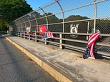 Outrage as American flags honoring Purple Heart recipient torn down by VANDAL day before July 4