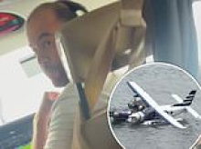 Harrowing footage from INSIDE plane shows terror-stricken passengers plunge into NYC river after Hamptons trip: Screams of 'mayday' as they brace during crash