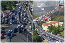 KRKLJANAC NA GAZELI POSLE SUDARA! Gužva i na Autokomandi u letnjem špicu, na Plavom mostu kolone, a na Brankovom skoro nikog! (FOTO)