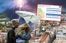 ZACRNILO SE NEBO NAD BEOGRADOM, SAMO ŠTO NIJE PLJUSNULO! Oglasio se RHMZ: Sitna kiša već počela, u narednih sat-dva mogući i pljuskovi s grmljavinom