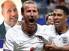 'Bring on the quarter final!' Prince William leads Three Lions celebrations from afar after triumph against Mexico