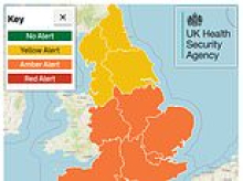 Heat health alerts are upgraded to Amber with temperatures set to rise above 30C for TEN days in a row as third heatwave of Britain's summer moves in