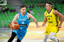 Slovenija - Švedska 45:50 (polčas)