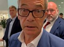 Furious Farage clashes with TV crew asking questions about major row over his finances - after Reform leader wins backing of ally Trump