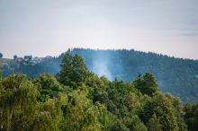 Požar na območju Bistriškega vintgarja omejen, pohodniške poti ostajajo zaprte