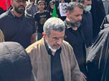 Iran's ex president Ahmadinejad 'comes back from the dead' as he is seen at Supreme Leader's funeral - weeks after state-media announced his death in US war