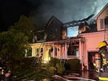 Hero dad died after rushing into burning $800,000 home to save his son, 10... only for investigators to discover that youngster was safely outside the whole time
