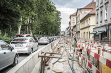 Fahrbahnsanierung: Am Grazer Glacis wird es den Sommer über eng