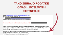 Napadalci se izdajajo za SURS: cilj so podatki o transakcijah in partnerjih