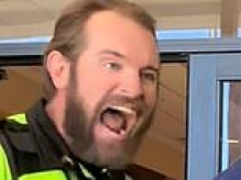 Mall security guard suspended over shocking video of him erupting at lesbian shopper and her girlfriend