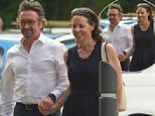 Richard Hammond holds hands with his new therapist girlfriend Kiki Glen as they settle into domestic bliss in quaint Welsh market town after his divorce from wife of 23 years