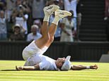 Arthur Fery's multi-millionaire father and mother both watch on as their son triumphs in Wimbledon quarter-final to set up £900,000 pay day