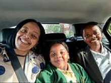 Fugitive husband stood next to his estranged wife at daughter's school sports day just hours before he 'murdered her and their two children at £1.3m home and fled to Zimbabwe'