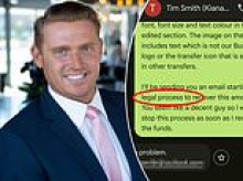 Real estate agent who had 'out-of-control' cocaine addiction accused of sending fake bank receipt over unpaid $1,246 bar tab: His brazen response to owner