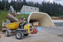 Die Sanierung der ersten Röhre des Herzogbergtunnels ist fast geschafft