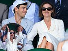 Keira Knightley and husband James Righton hold hands to watch Brit Arthur Fery on Centre Court at star-studded Wimbledon after putting divorce rumours to bed