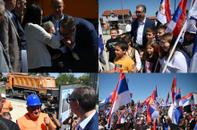 Vučić obišao završne radove kod Leskovca: 