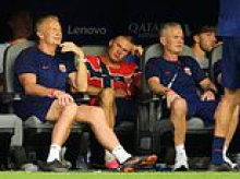 Alfie Haaland aims dig at referees after Norway are knocked out by England in the World Cup quarter-final - after son Erling was bizarrely subbed OFF despite his side needing a goal in Miami