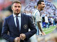 TALK OF THE TOWN: Argentina World Cup star Messi persuades David Beckham to sign for his club