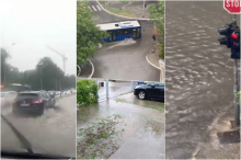 SASTAVILO NEBO I ZEMLJU U BEOGRADU: Obilna kiša poplavila ulice širom prestonice, grmljavina ne prestaje, upozorenje RHMZ i dalje na snazi (FOTO/VIDEO)