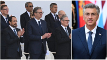 CIRKUS U HRVATSKOJ! Pokušali da opravdaju zašto je Vučić u prvom, a Plenković u drugom redu - i još više se zakopali (FOTO)